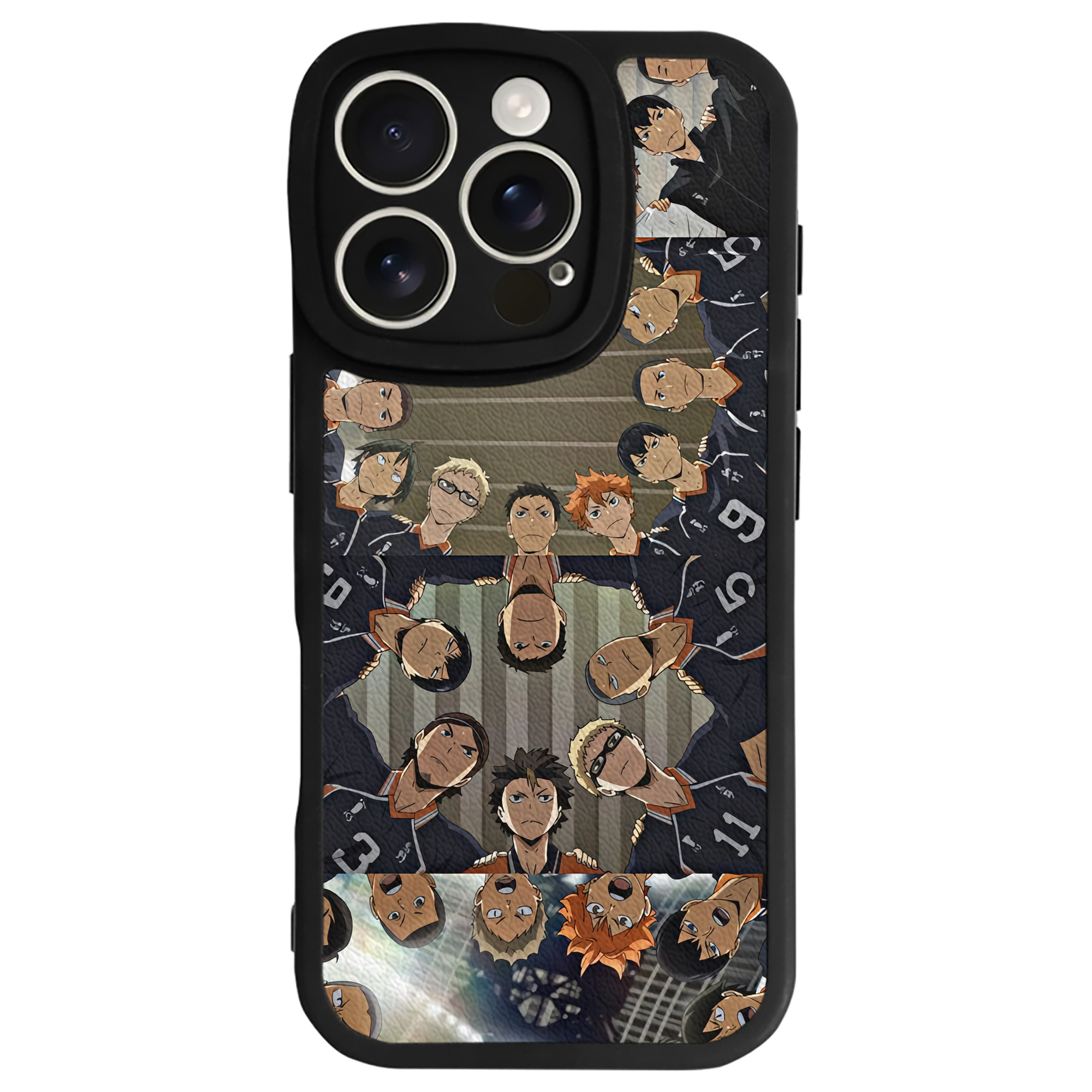 （画像用） ハイキュー!! Haikyu!! 【iPhone 16シリーズ対応】シリコンスマホケース（レザー調） 材質：シリコン